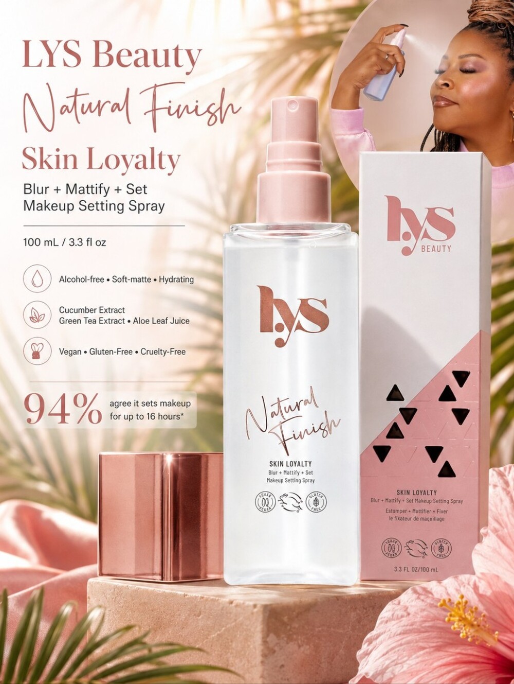 LYS Beauty Skin Loyalty Blur + Mattify + Set Makeup Setting Spray